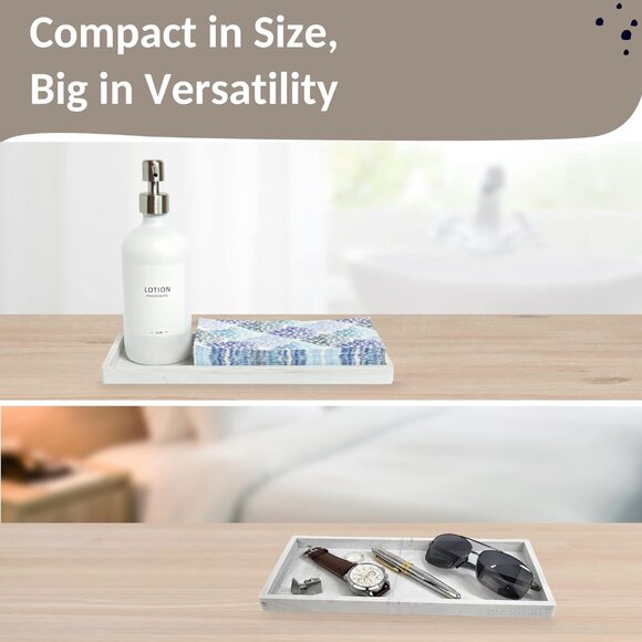 Countertop and Vanity Tray - Silicone Bathroom Tray Countertop, Dish Soap Trays - Picture 2 of 5